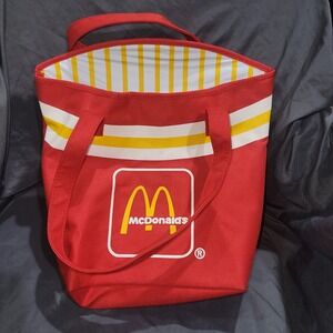 Vintage McDonalds French Fry Canvas Tote Lunch Bag Club Group